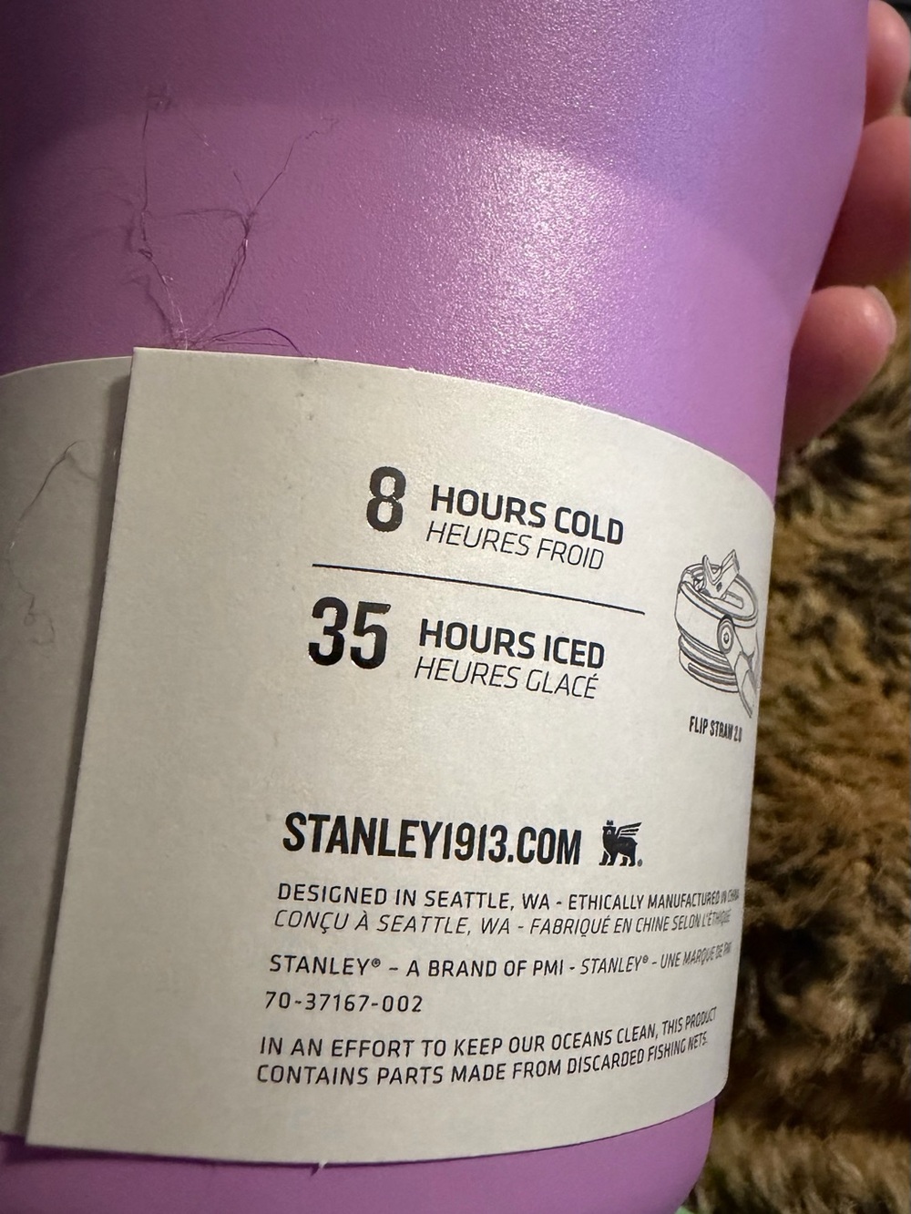 Stanley Iceflow Flip Straw Tumbler - Lavender Pink 20oz NWT - Picture 12 of 15